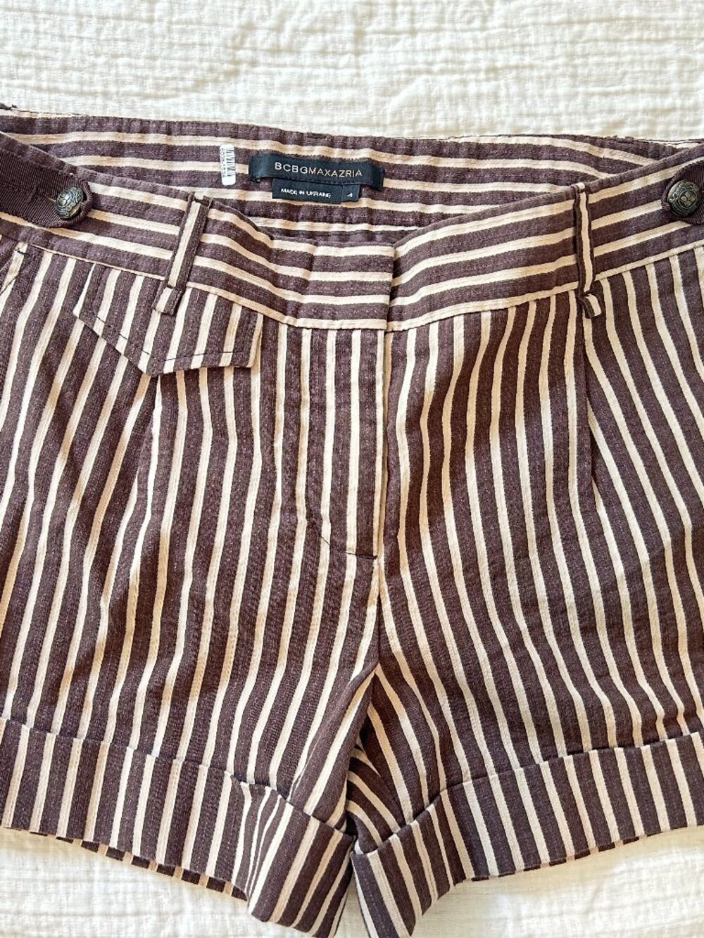 BCBGMAXAZRIA Striped Shorts